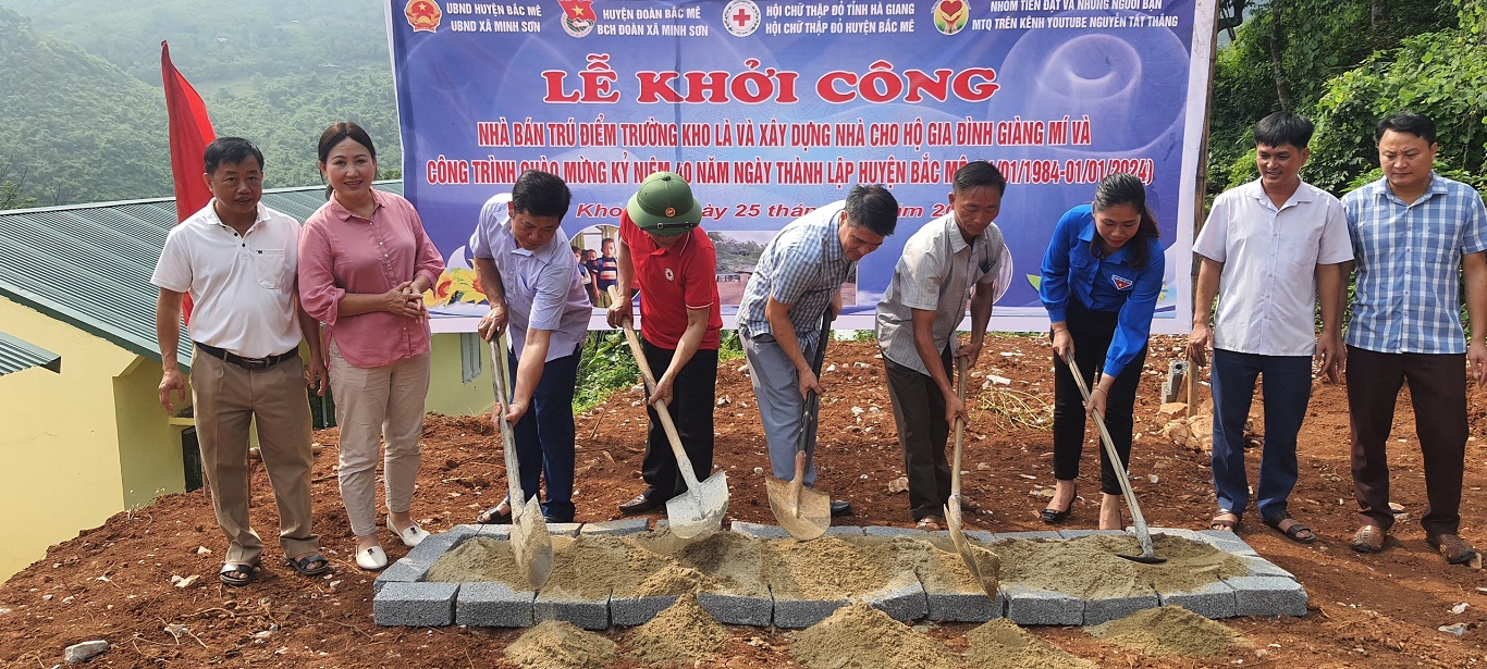 Đoàn xã Minh Sơn với chương trình xã hội hóa xây dựng nhà ở và điểm trường
