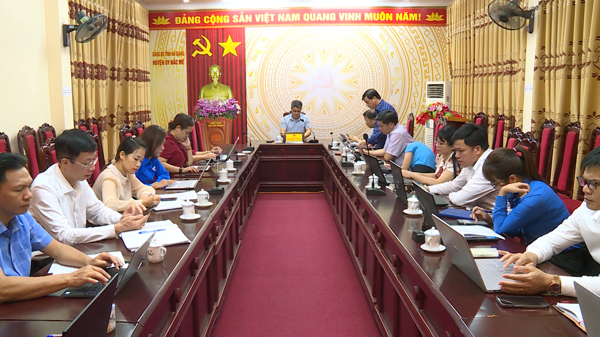 Bắc Mê họp Ban chỉ đạo Đại hội các Tổ chức chính trị xã hội huyện