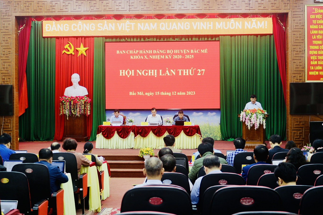 Hội nghị BCH Đảng bộ huyện Bắc Mê lần thứ 27, khóa X, nhiệm kỳ 2020-2025