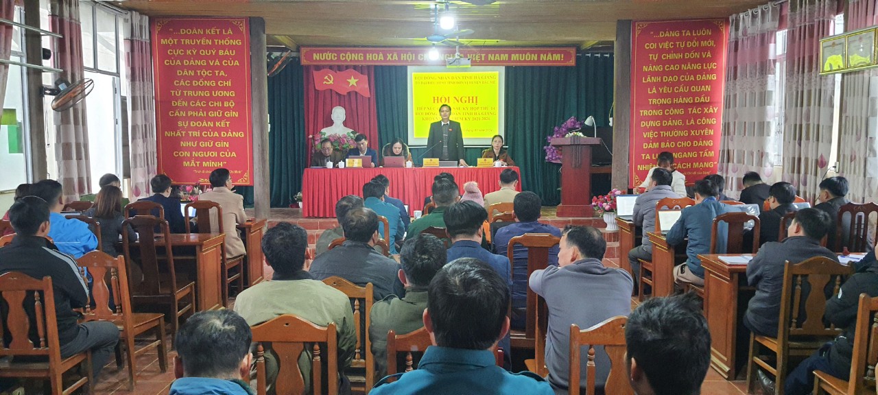 Tổ đại biểu HĐND tỉnh tiếp xúc cử tri xã Đường Hồng