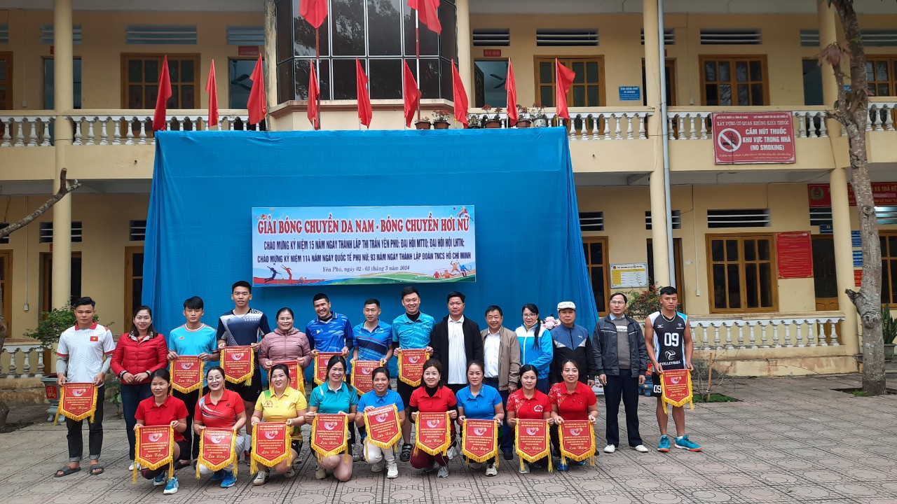 Giải Bóng chuyền chào mừng kỷ niệm 15 năm thành lập thị trấn Yên Phú và 114 năm Ngày Quốc tế Phụ nữ