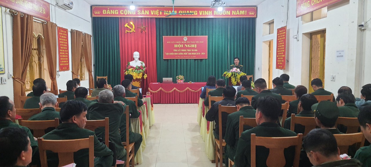 Hội nghị tổng kết phong trào thi đua Hội CCB  gương mẫu thị trấn Yên Phú