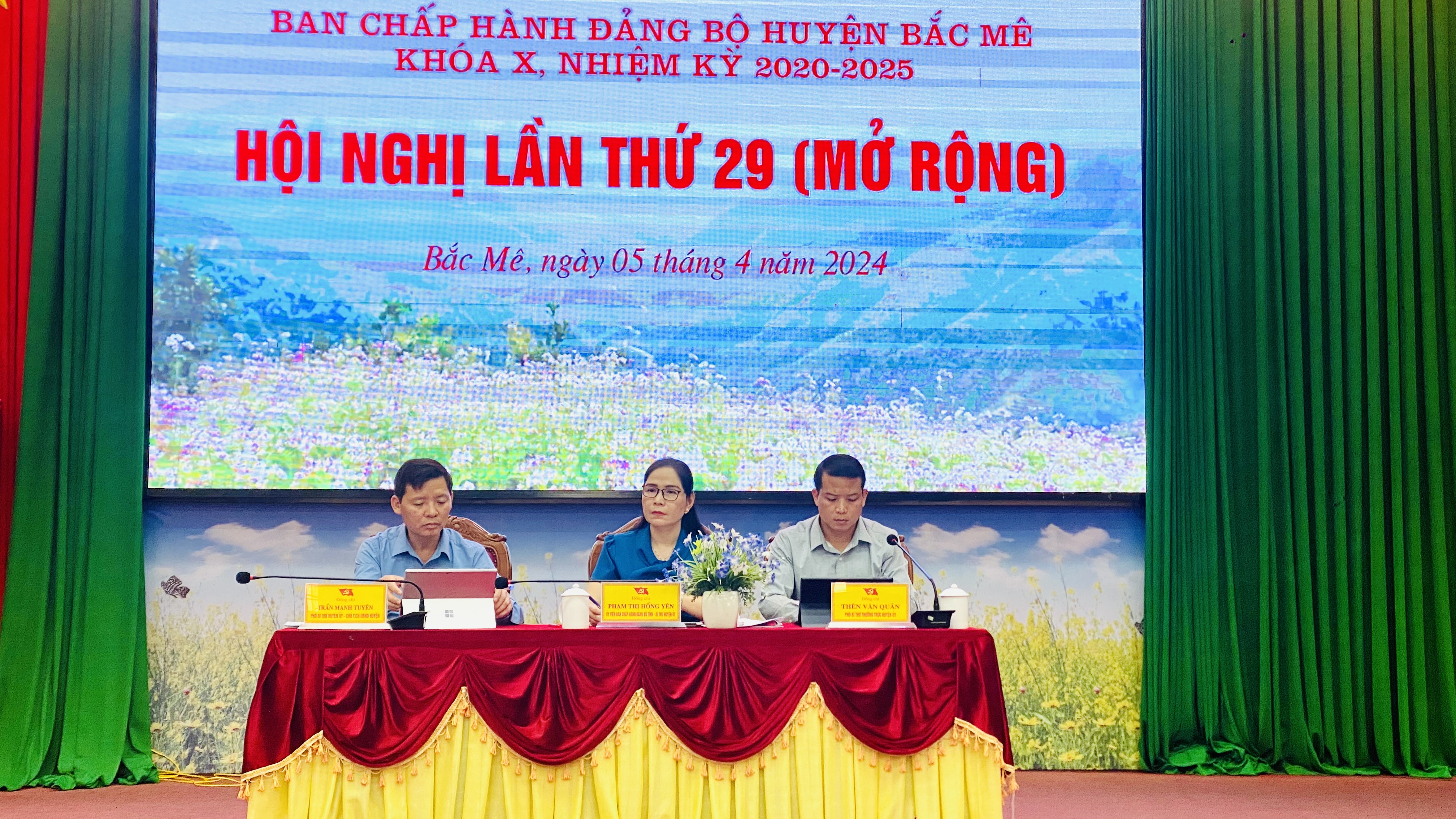 Hội nghị BCH Đảng bộ huyện Bắc Mê lần thứ 29, khóa X, nhiệm kỳ 2020-2025