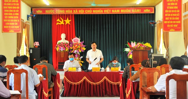 Chủ tịch UBND tỉnh Nguyễn Văn Sơn kiểm tra tại huyện Bắc Mê
