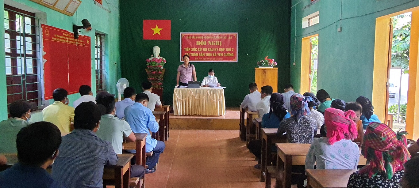 Tổ đại biểu số 8 HĐND huyện TXCT thôn Bản Túm và thôn Cao Sơn xã Yên Cường