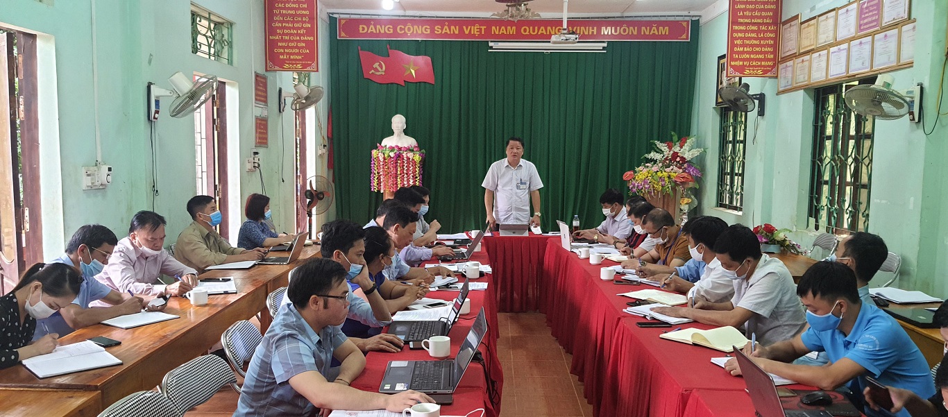 Đoàn công tác số 2 UBND huyện kiểm tra thực hiện phát triển kinh tế xã hội tại xã Đường Âm và Đường Hồng