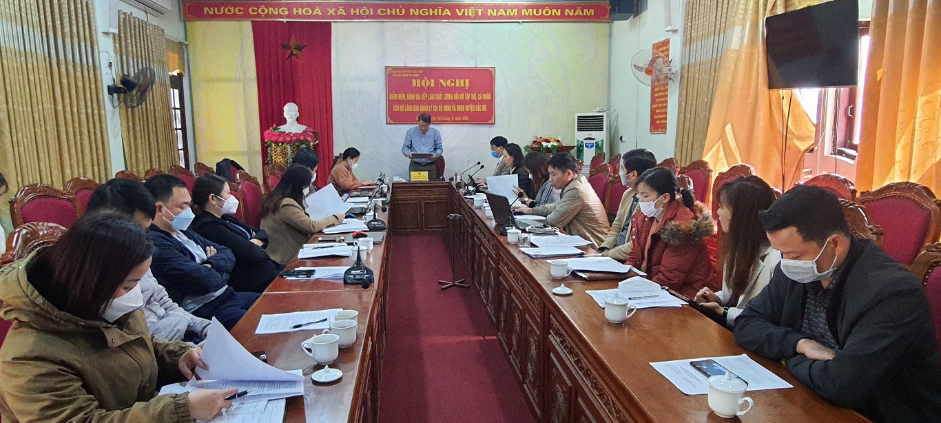 Hội nghị đánh giá chất lượng tập thể cá nhân Chi bộ HĐND, UBND huyện