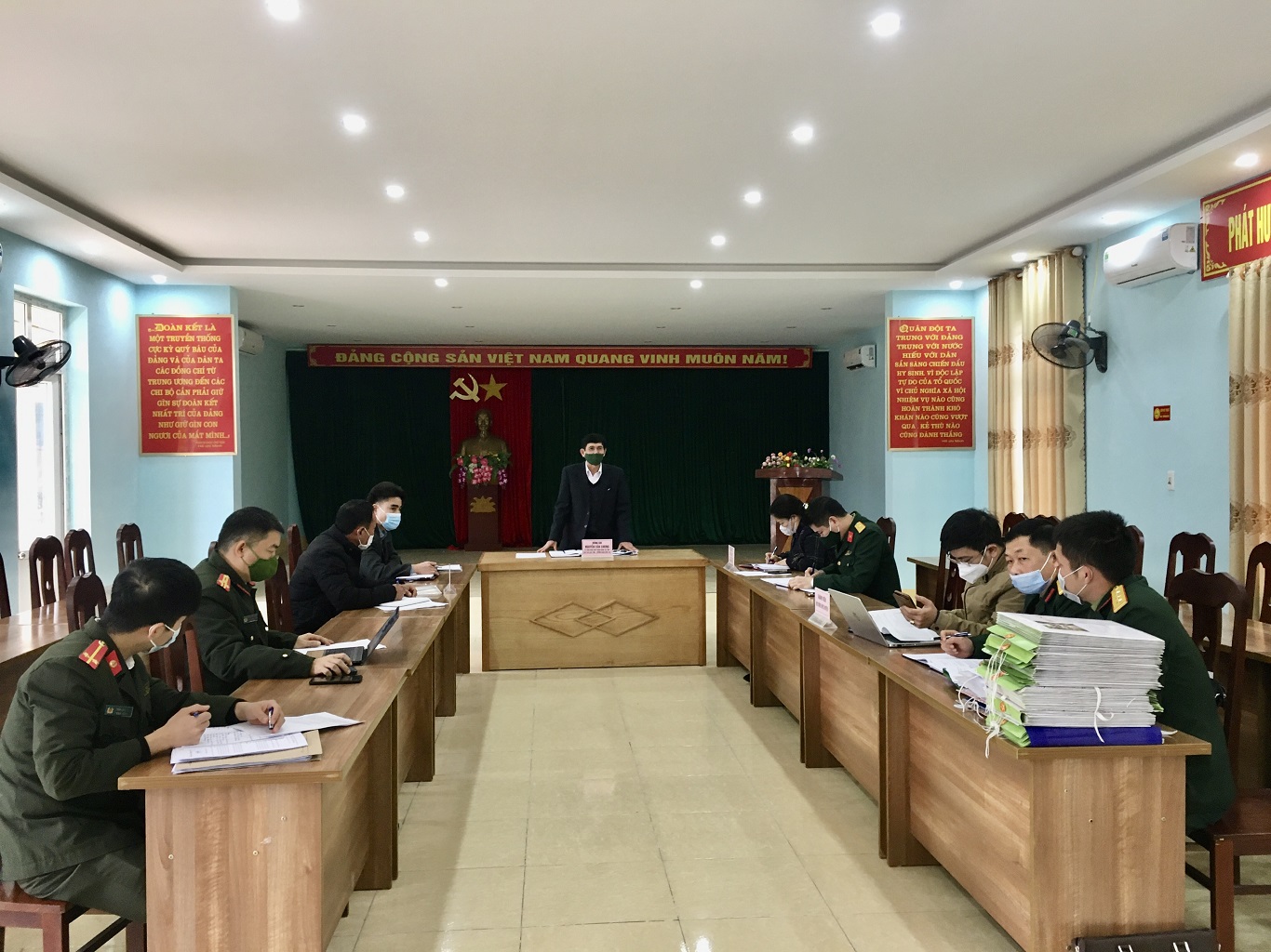 Hội đồng nghĩa vụ quân sự tỉnh kiểm tra công tác tuyển quân tại huyện Bắc Mê