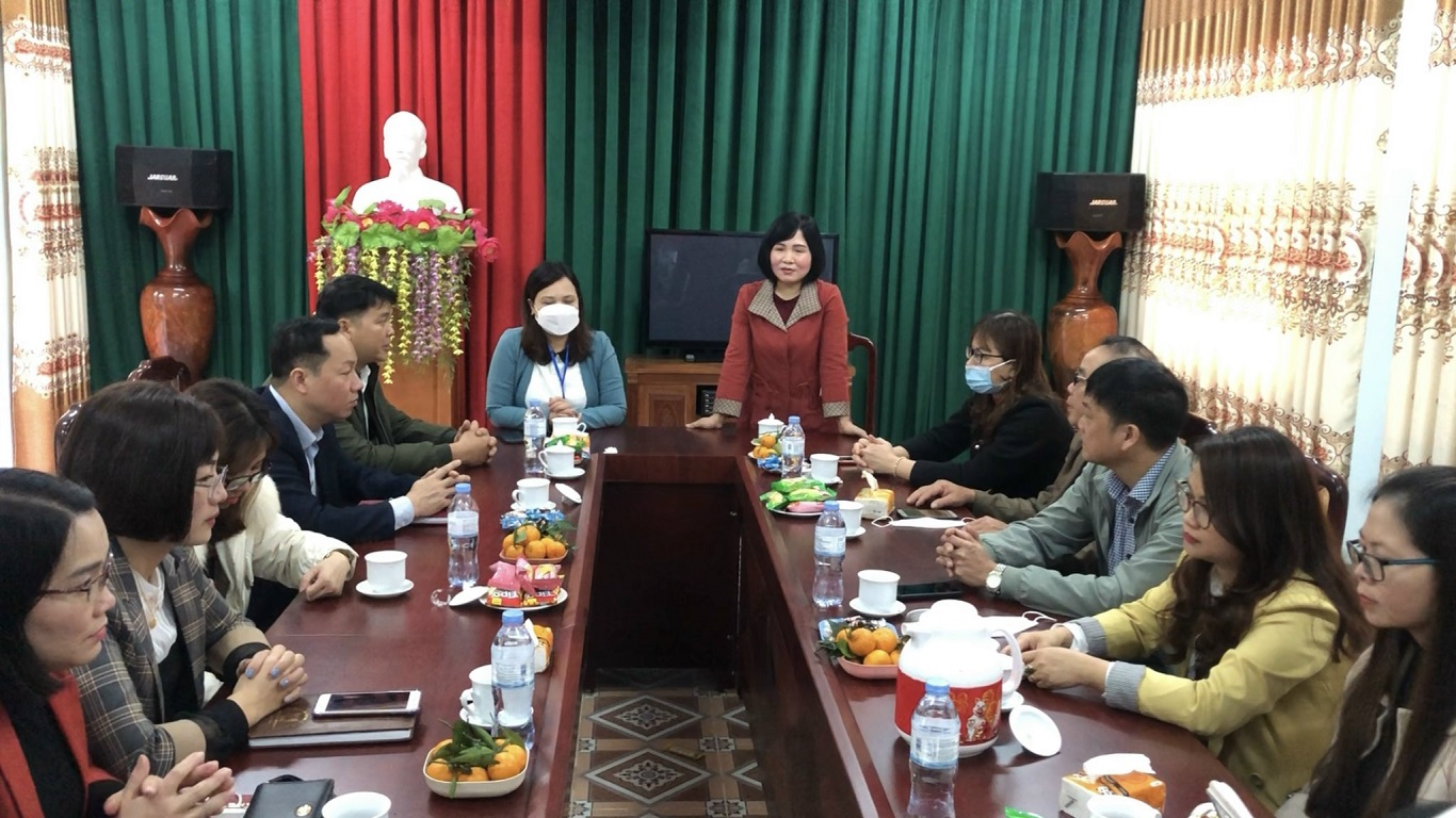 Đoàn công tác Trung tâm chính trị huyện Quản Bạ nghiên cứu thực tế tại huyện Bắc Mê
