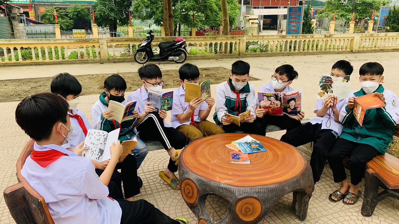Trường THCS Yên Phú hưởng ứng ngày Sách và văn hóa đọc Việt Nam năm 2022