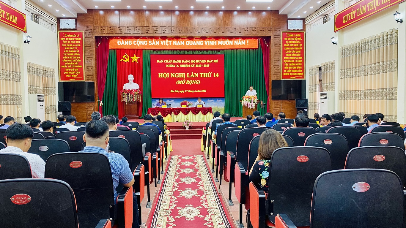 Hội nghị Ban Chấp hành Đảng bộ huyện Bắc Mê lần thứ 14, khoá X, nhiệm kỳ 2020 - 2025