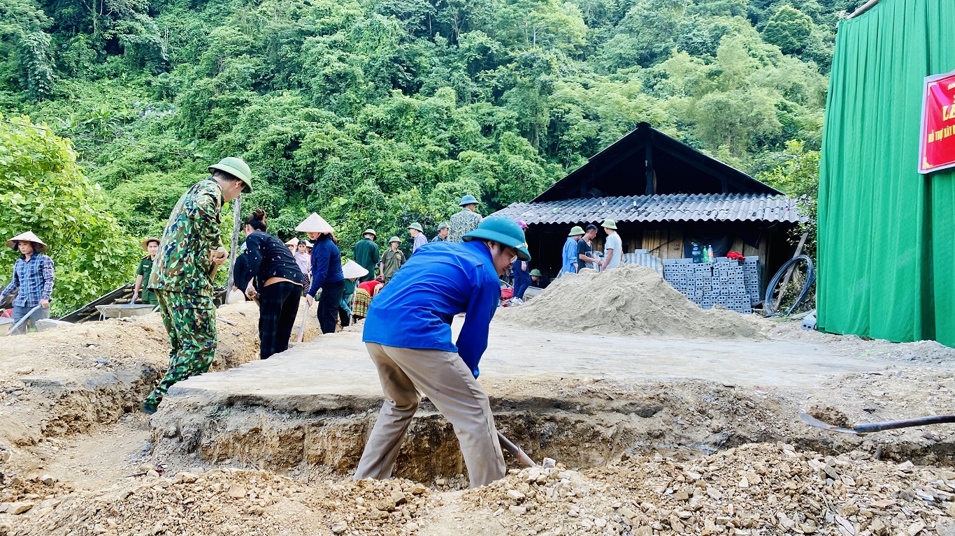 Xã Minh Ngọc quan tâm hỗ trợ xây dựng nhà ở cho hộ nghèo