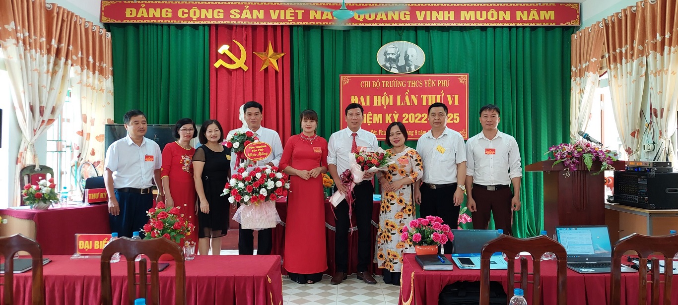 Chi bộ Trường THCS Yên Phú tổ chức Đại hội nhiệm kỳ 2022 – 2025