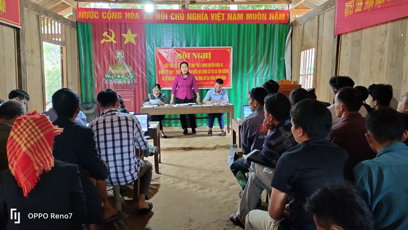 Tổ đại biểu HĐND huyện tiếp xúc cử tri tại xã Yên Cường