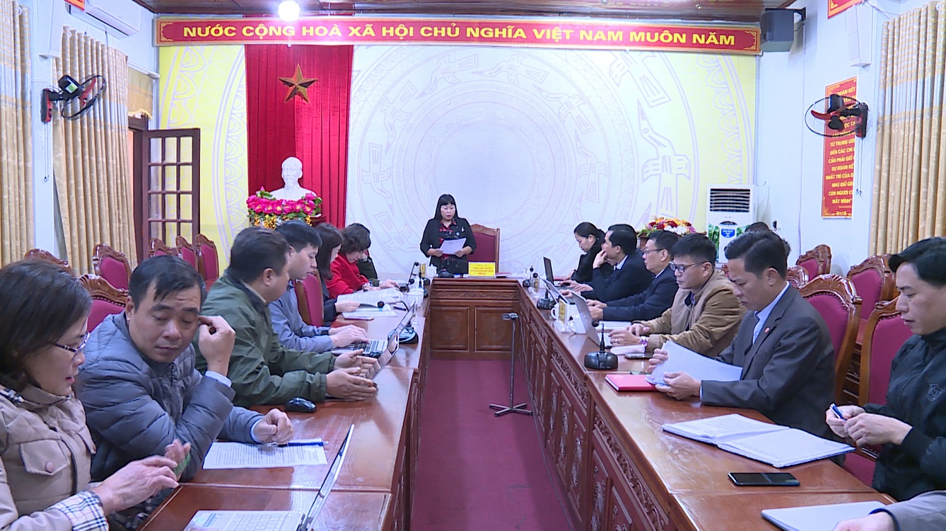 Đoàn giám sát của MTTQ tỉnh làm việc với huyện Bắc Mê