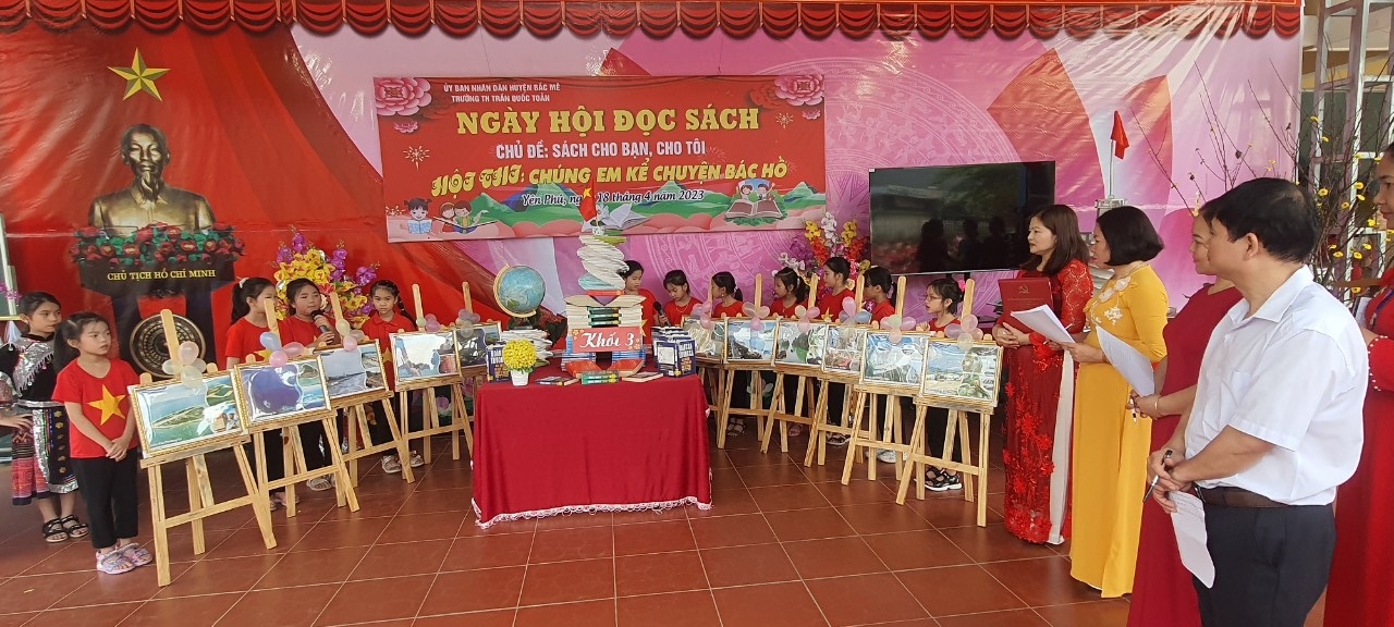 Trường Trần Quốc Toản tổ chức ngày hội đọc sách và hội thi chúng em kế chuyện Bác Hồ