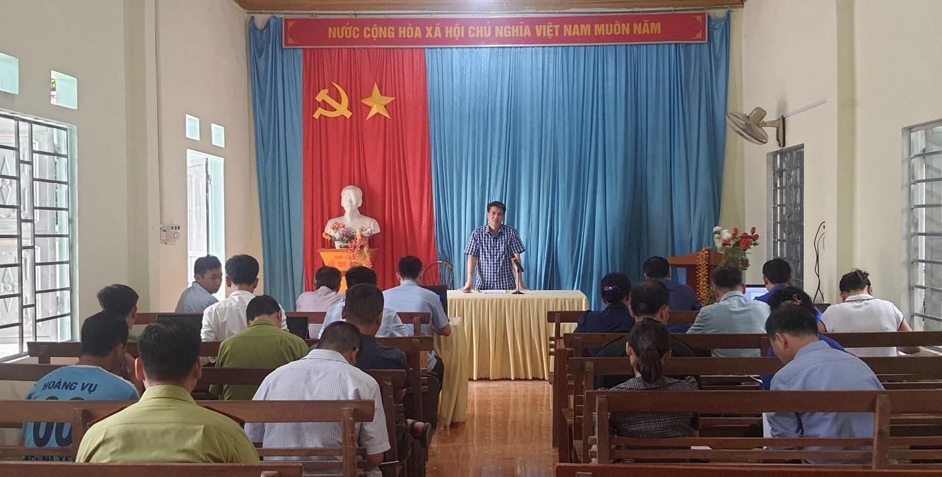 Đoàn giám sát số 1 HĐND huyện giám sát công tại xã Yên Định và Thượng Tân