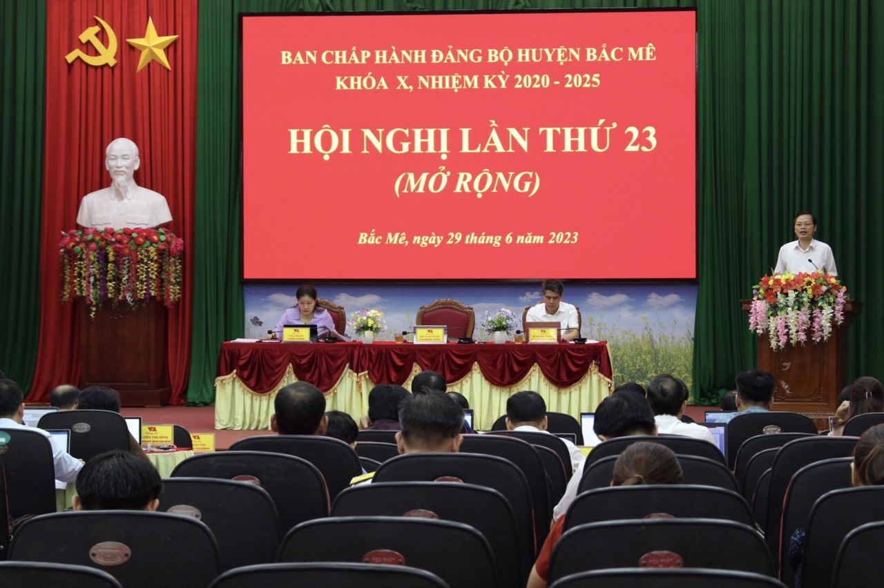 Hội nghị BCH Đảng bộ huyện Bắc Mê lần thứ 23